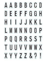 Clear Stamp – Multiple Capital ABC’s