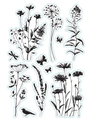 Clear Stamp – Plants, Butterflies and Birds