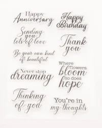 Clear Stamp – Sentiments and Phrases