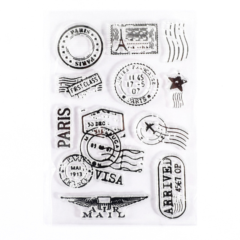 Clear Stamps - Travel Themed Stamps