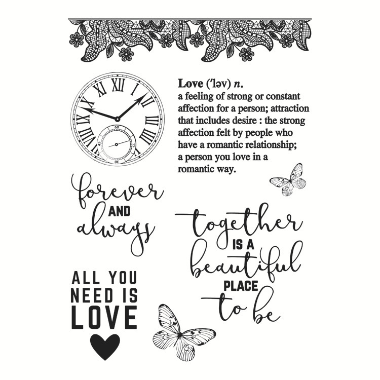 Clear Stamps - Words of Love
