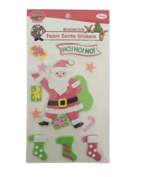 Foam Santa Stickers