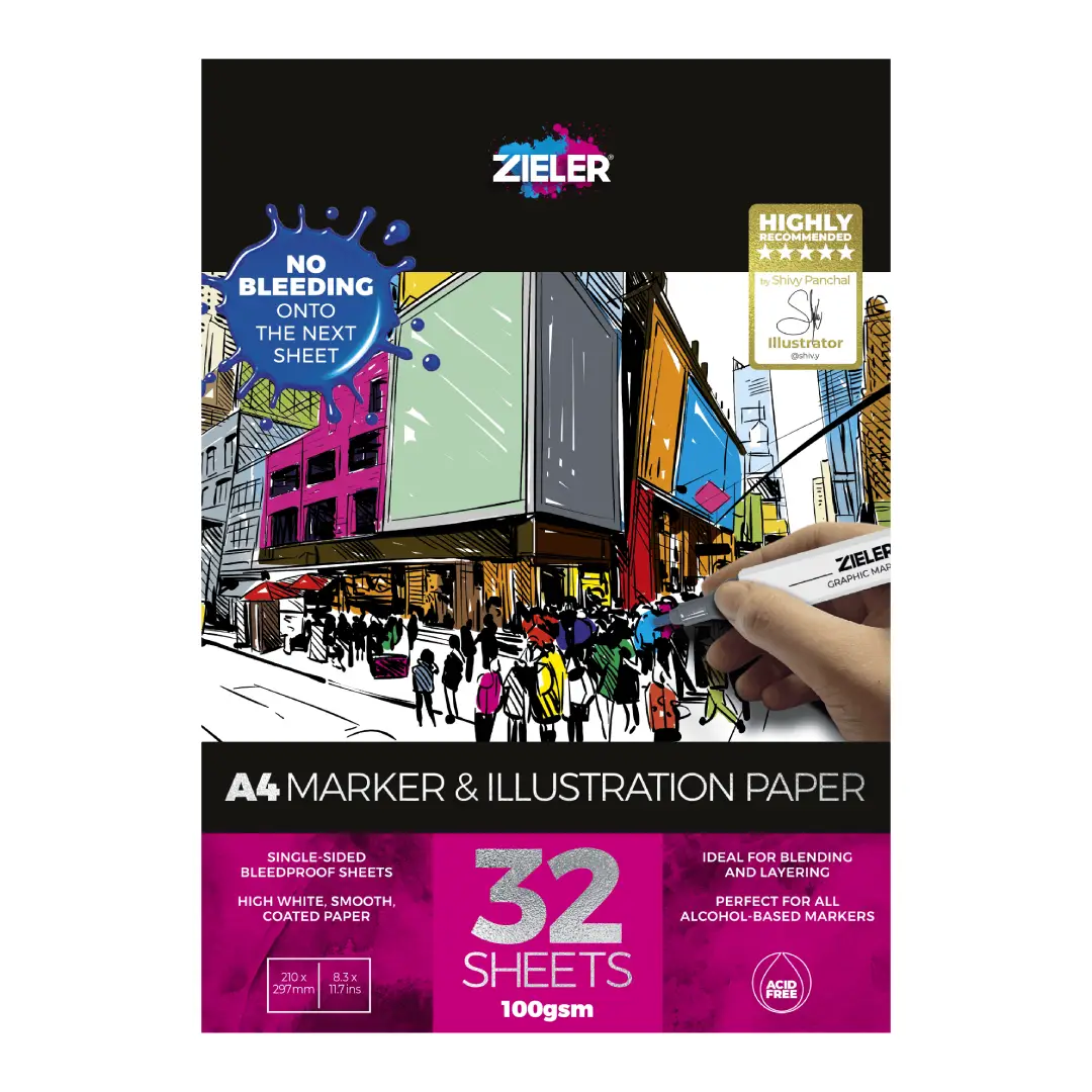 Marker & Illustration Paper Pad - A4