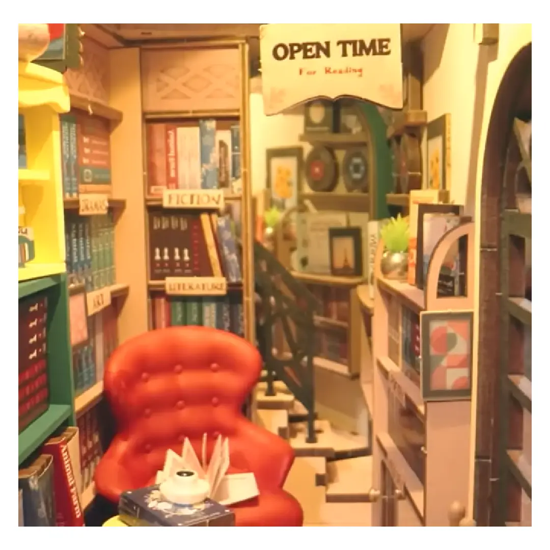 Robotime Book Nook - Bookstore Video