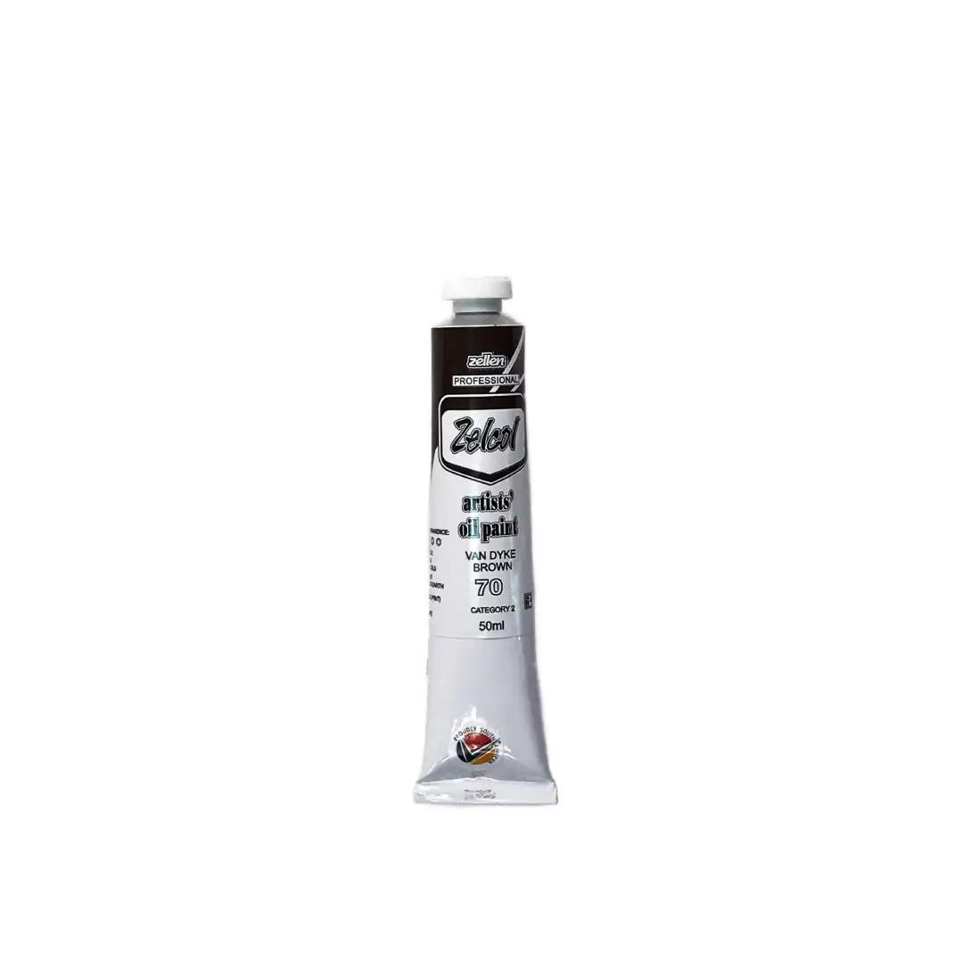 Zelcol Oil Paint 50ml - Van Dyke Brown
