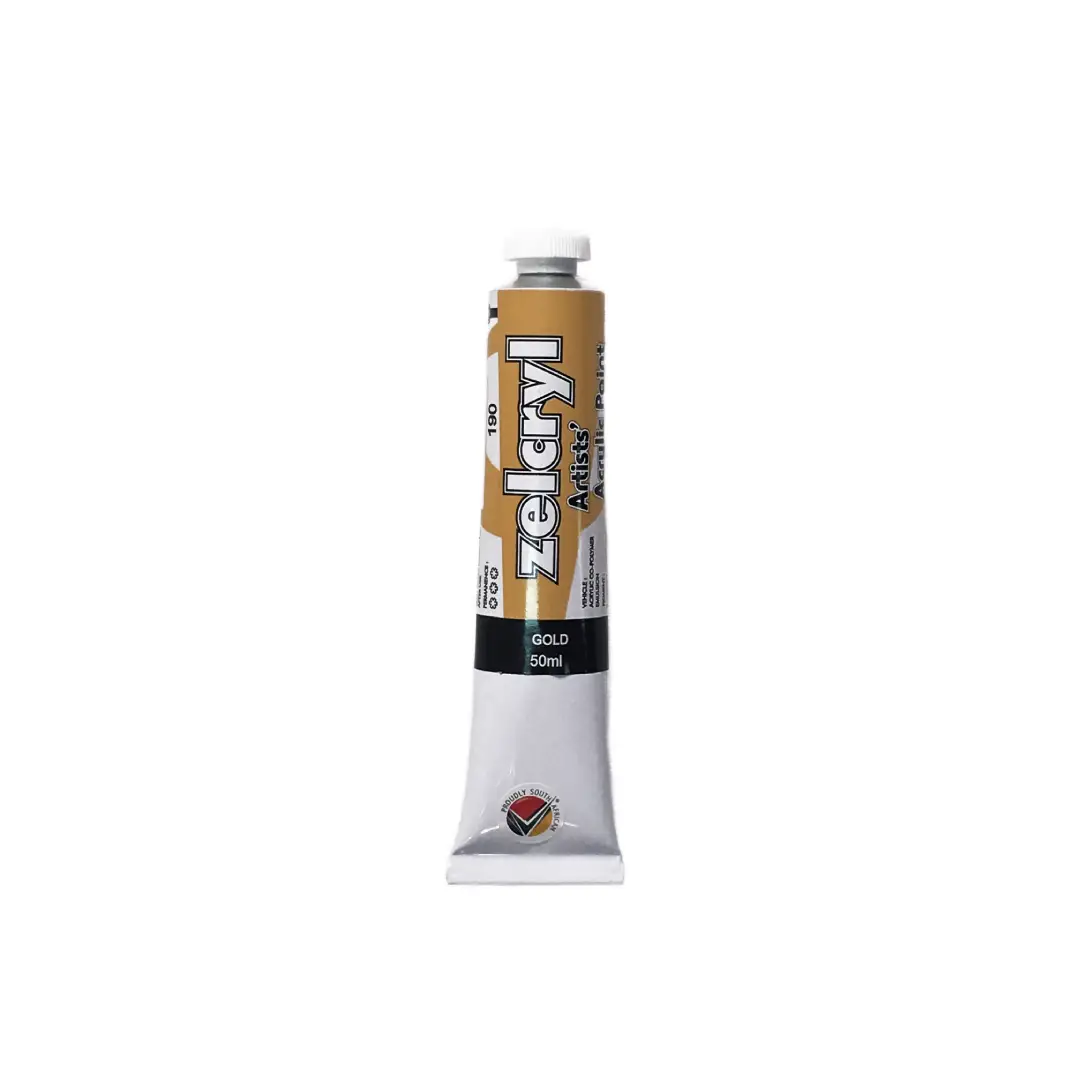 Zelcryl Acrylic Paints 50ml - Gold