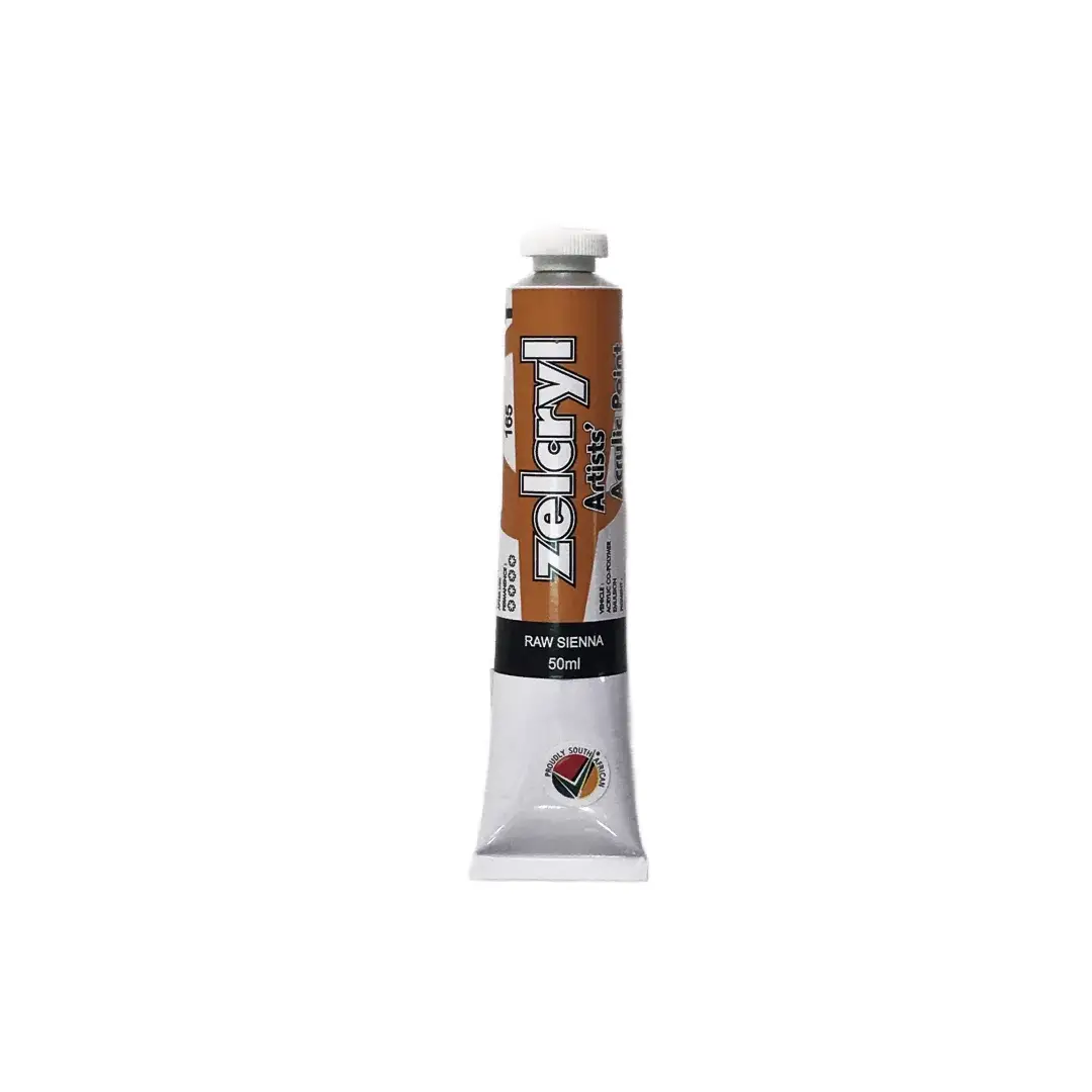 Zelcryl Acrylic Paints 50ml - Raw Sienna