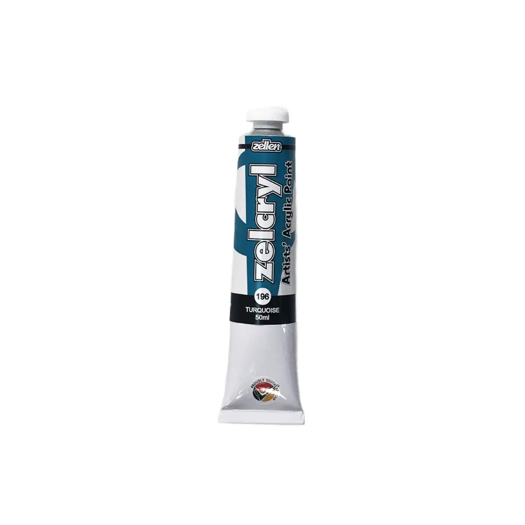 Zelcryl Acrylic Paints 50ml - Turquoise