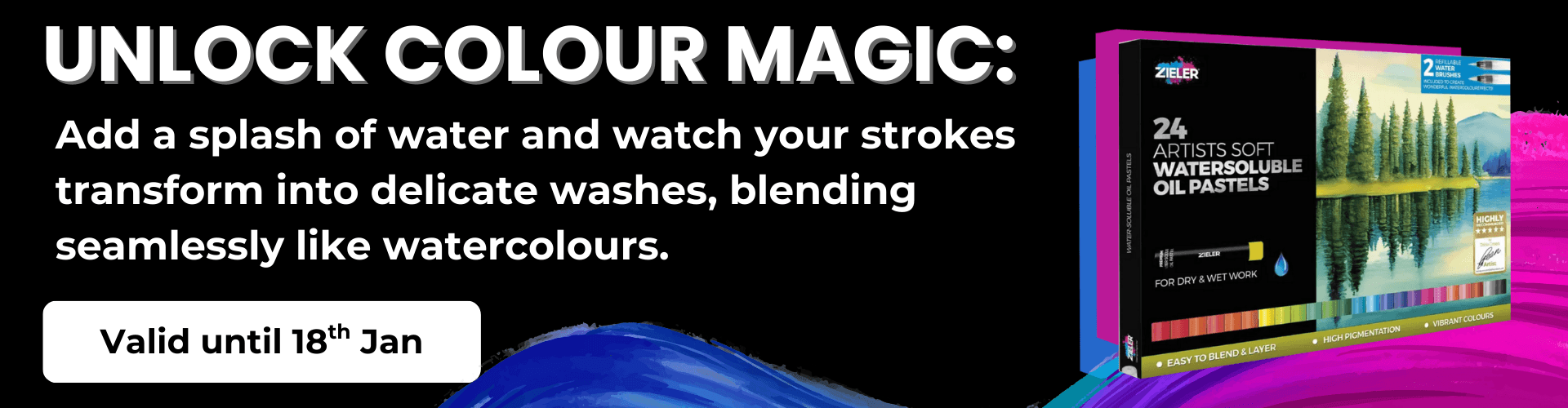 Banner Water soluble pastels