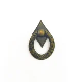 Box Loop Oval Bronze 25x30mm