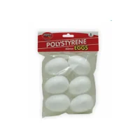 Polystyrene Eggs – 60mm 6 Pieces