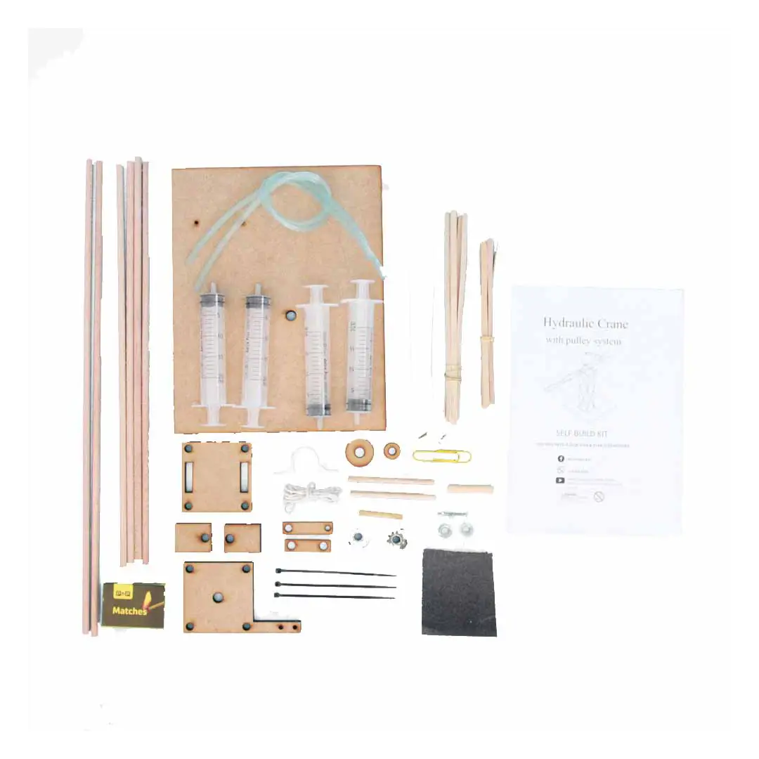 Project Kit - Hydraulic Crane with Pulley System