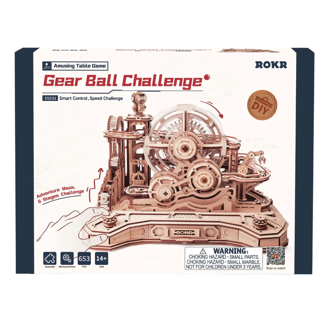 Robotime Mechanical 3D Puzzle - Marble Run Gear Ball Scramble