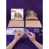 Robotime Mechanical 3D Puzzle - Marble Run Gear Ball Scramble