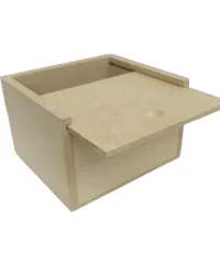 Wooden Trinket Box with Sliding Lid – Medium