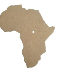 Wooden Clock Base – Map of Africa