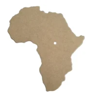Wooden Clock Base – Map of Africa