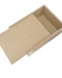 Wooden Rectangle Trinket Box with Sliding Lid – Medium