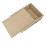 Wooden Rectangle Trinket Box with Sliding Lid - Small