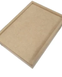 Wooden Rectangle Trinket Box with Sliding Lid – Medium