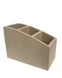 Wooden Remote Control Holder – Curved