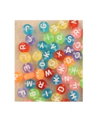 Beads ABC Flat Round Transparent Mix – 7mm