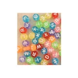 Beads ABC Flat Round Transparent Mix - 7mm