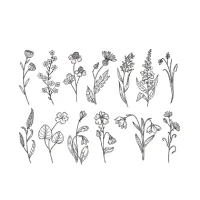 Clear Stamp – Floral Small