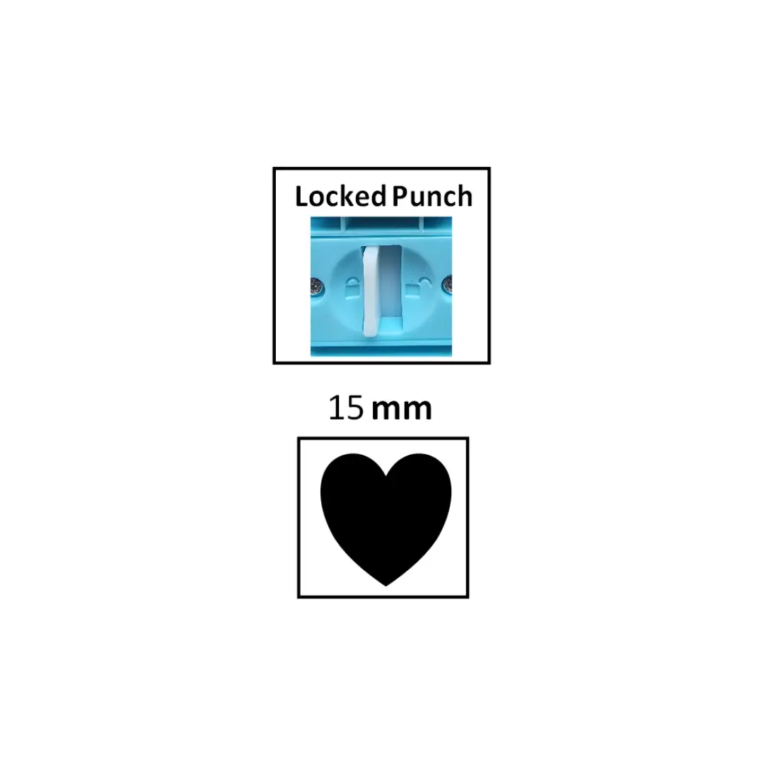 Craft Punch Heart – 15mm