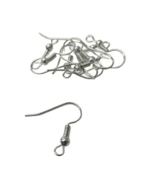 Earring Hooks Silver – 10pce