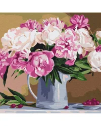 Paint by Numbers – Peonies Still-Life