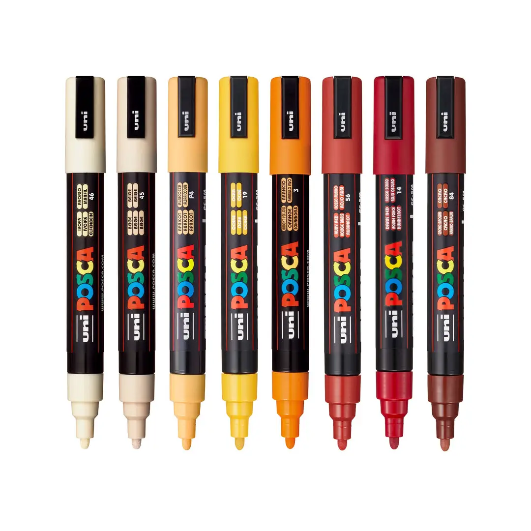Posca Paint Markers - Warm Tones PC 5M