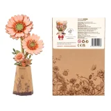 Robotime 3D Wooden Puzzle - Light Orange Gerbera Daisy