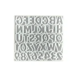 Silicone Keychain Mould - Alphabet