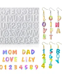 Silicone Keychain Mould – Alphabet