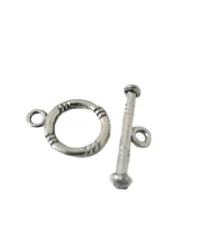 Toggle Clasp Silver Small – 4 Sets
