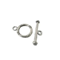Toggle Clasp Silver Small – 4 Sets