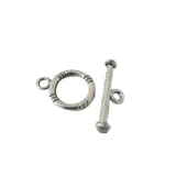 Toggle Clasp Silver Small - 4 Sets