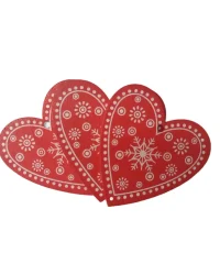 Wood Embellishments – Xmas Hearts