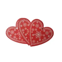 Wood Embellishments – Xmas Hearts