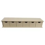 Wooden Tea/Herb 6 Drawer