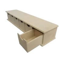 Wooden Tea/Herb 6 Drawer