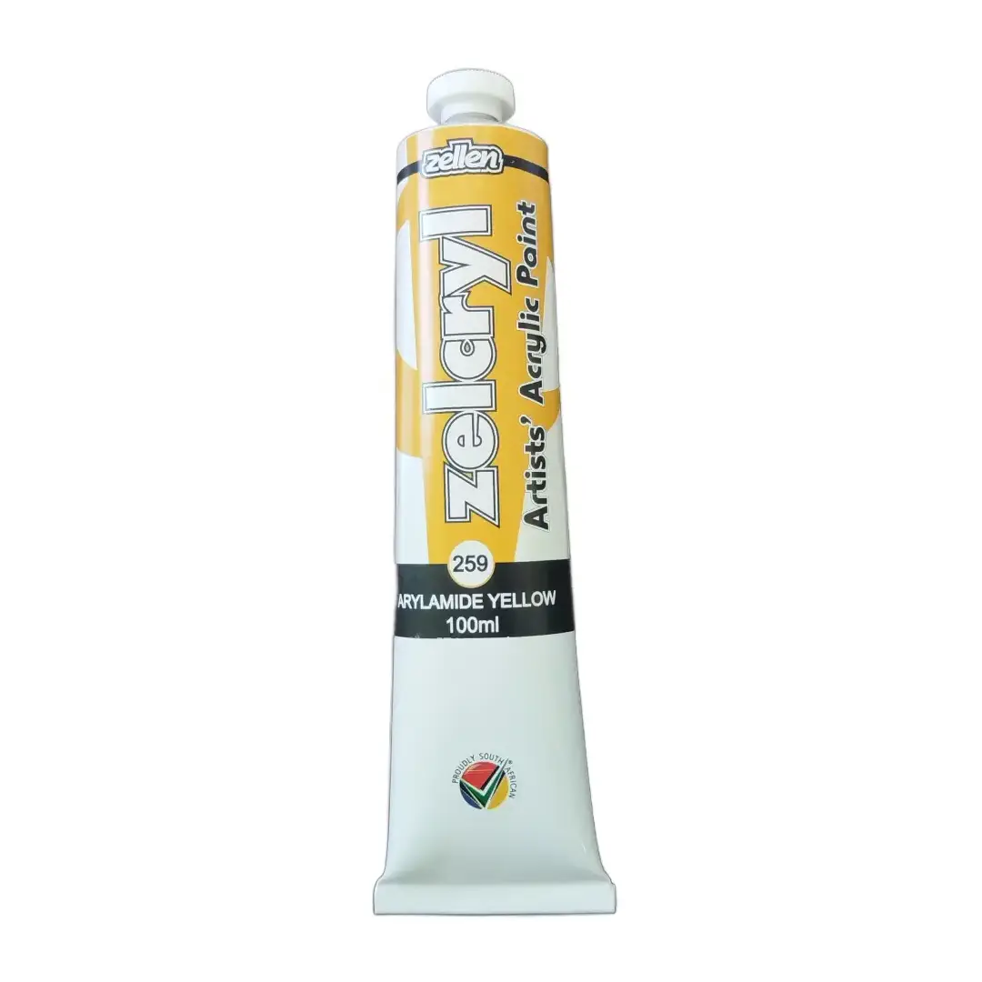 Zelcryl Acrylic Paints 100ml - Arylamide Yellow