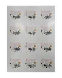 Awesome Things Inside Stickers – 12 Pieces