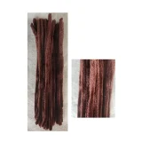 Chenille Sticks - 12mm Brown 50 pack