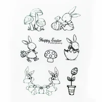 Clear Stamp – Easter Bunnies