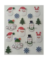 Festive Puffy Foam Stickers