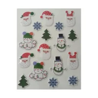 Festive Puffy Foam Stickers