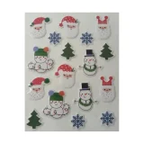 Festive Puffy Foam Stickers