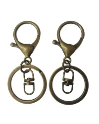Lobster Clasp Keychain Antique Bronze – 4pc